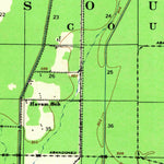 United States Geological Survey Harviell, MO (1935, 62500-Scale) digital map