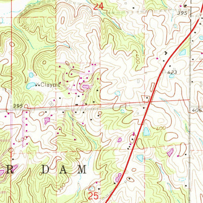 United States Geological Survey Harviell, MO (1964, 24000-Scale) digital map
