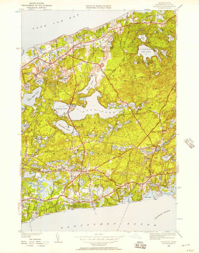 United States Geological Survey Harwich, MA (1949, 24000-Scale) digital map