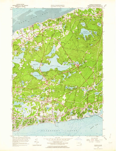 United States Geological Survey Harwich, MA (1961, 24000-Scale) digital map
