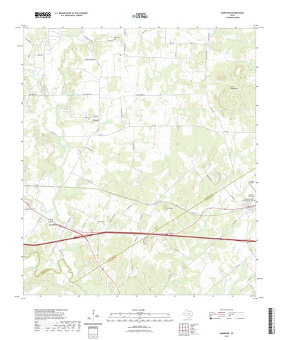 United States Geological Survey Harwood, TX (2022, 24000-Scale) digital map