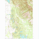 United States Geological Survey Hash Mountain, MT (1991, 24000-Scale) digital map