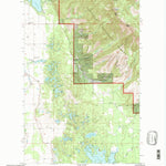 United States Geological Survey Hash Mountain, MT (1994, 24000-Scale) digital map