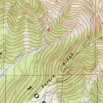 United States Geological Survey Hash Mountain, MT (1994, 24000-Scale) digital map