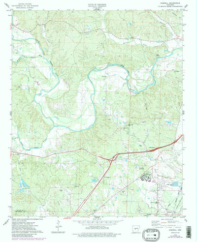 United States Geological Survey Haskell, AR (1974, 24000-Scale) digital map