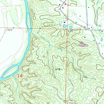United States Geological Survey Haskell, AR (1974, 24000-Scale) digital map