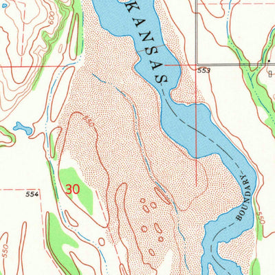 United States Geological Survey Haskell, OK (1971, 24000-Scale) digital map