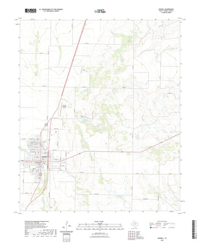 United States Geological Survey Haskell, TX (2022, 24000-Scale) digital map
