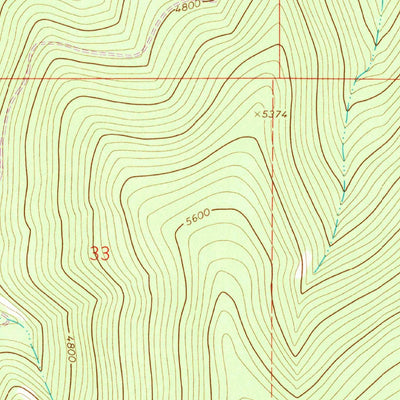 United States Geological Survey Haskill Mountain, MT (1964, 24000-Scale) digital map