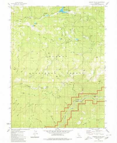 United States Geological Survey Haskins Valley, CA (1980, 24000-Scale) digital map