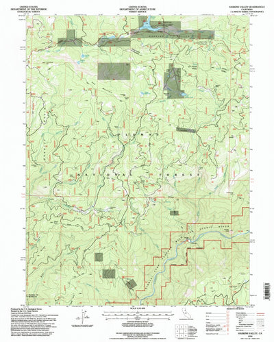United States Geological Survey Haskins Valley, CA (1994, 24000-Scale) digital map