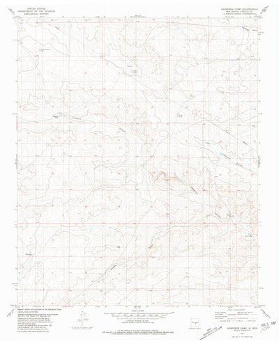 United States Geological Survey Hasperos Camp, NM (1981, 24000-Scale) digital map