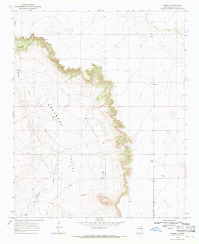 United States Geological Survey Hassell, NM (1968, 24000-Scale) digital map