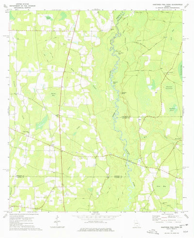 United States Geological Survey Hastings Fish Pond, GA (1977, 24000-Scale) digital map