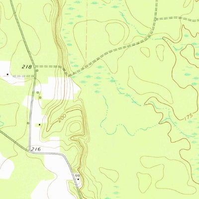 United States Geological Survey Hastings Fish Pond, GA (1977, 24000-Scale) digital map