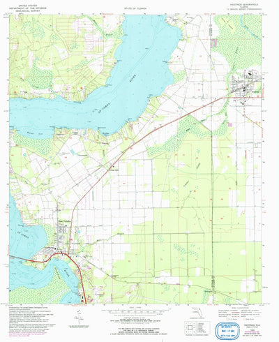 United States Geological Survey Hastings, FL (1968, 24000-Scale) digital map