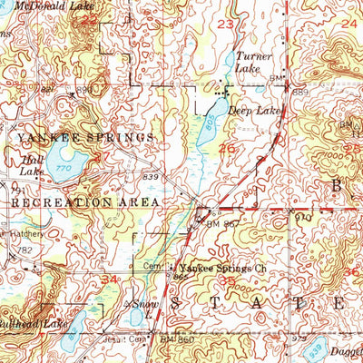 United States Geological Survey Hastings, MI (1951, 62500-Scale) digital map