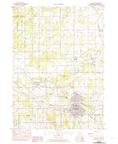 United States Geological Survey Hastings, MI (1982, 24000-Scale) digital map