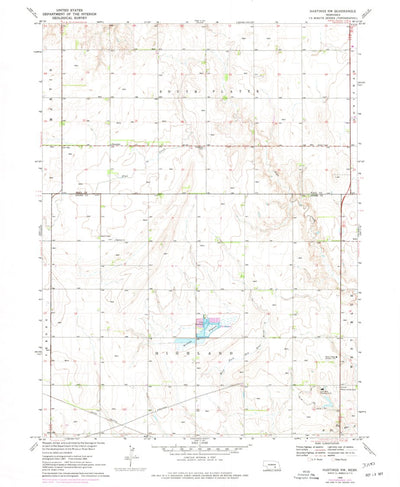 United States Geological Survey Hastings NW, NE (1969, 24000-Scale) digital map