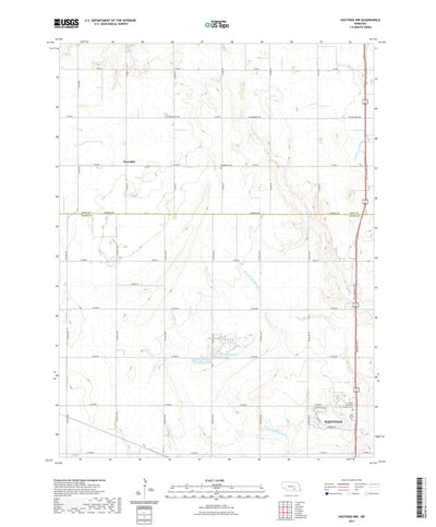 United States Geological Survey Hastings NW, NE (2021, 24000-Scale) digital map