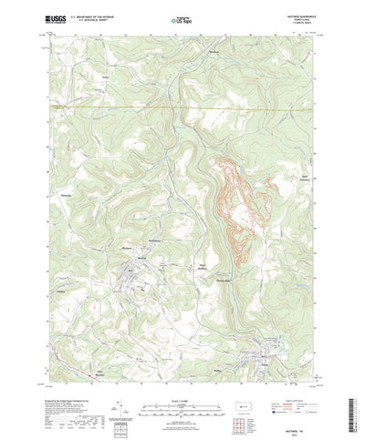 United States Geological Survey Hastings, PA (2023, 24000-Scale) digital map