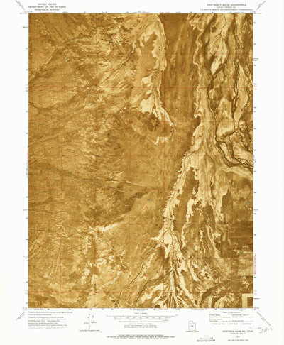 United States Geological Survey Hastings Pass SE, UT (1973, 24000-Scale) digital map