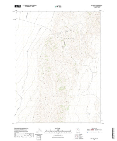 United States Geological Survey Hastings Pass, UT (2023, 24000-Scale) digital map