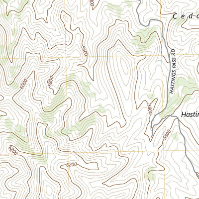 United States Geological Survey Hastings Pass, UT (2023, 24000-Scale) digital map