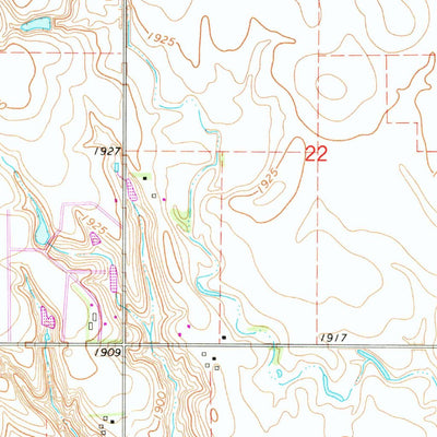 United States Geological Survey Hastings West, NE (1969, 24000-Scale) digital map