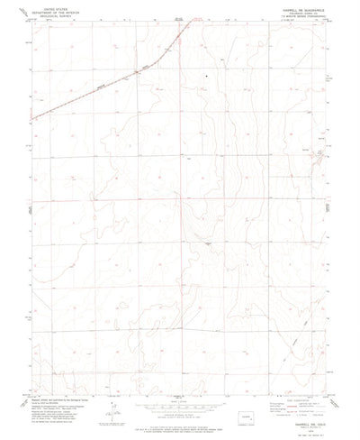 United States Geological Survey Haswell NE, CO (1978, 24000-Scale) digital map