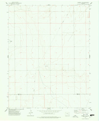United States Geological Survey Haswell SE, CO (1974, 24000-Scale) digital map
