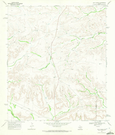 United States Geological Survey Hat-A Ranch, TX (1969, 24000-Scale) digital map