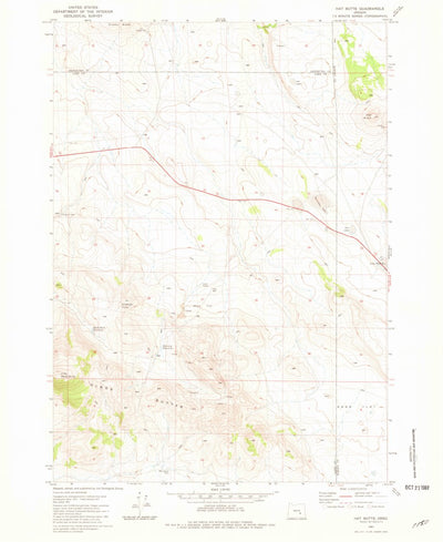 United States Geological Survey Hat Butte, OR (1981, 24000-Scale) digital map