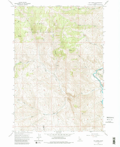 United States Geological Survey Hat Creek, ID (1963, 24000-Scale) digital map
