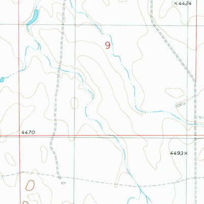 United States Geological Survey Hat Creek, WY (1981, 24000-Scale) digital map