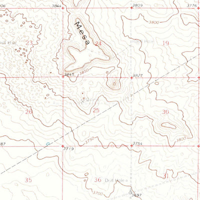 United States Geological Survey Hat Mesa, NM (1963, 62500-Scale) digital map