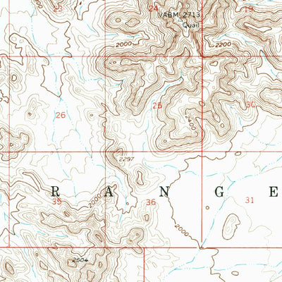 United States Geological Survey Hat Mountain, AZ (1958, 62500-Scale) digital map