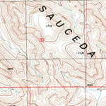 United States Geological Survey Hat Mountain SW, AZ (1996, 24000-Scale) digital map