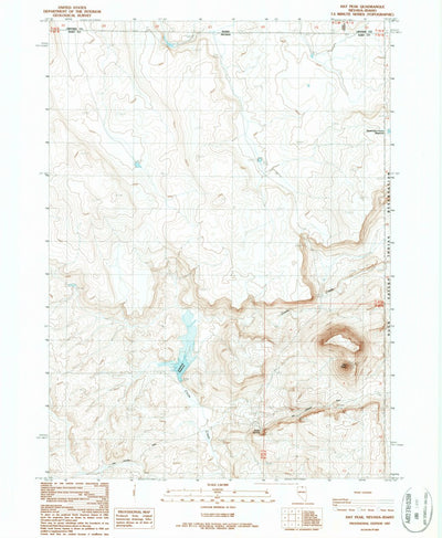 United States Geological Survey Hat Peak, NV-ID (1987, 24000-Scale) digital map