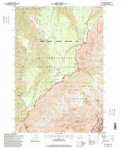 United States Geological Survey Hat Point, OR-ID (1995, 24000-Scale) digital map