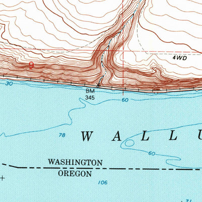United States Geological Survey Hat Rock, OR-WA (1993, 24000-Scale) digital map