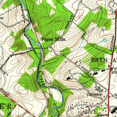 United States Geological Survey Hatboro, PA (1952, 24000-Scale) digital map