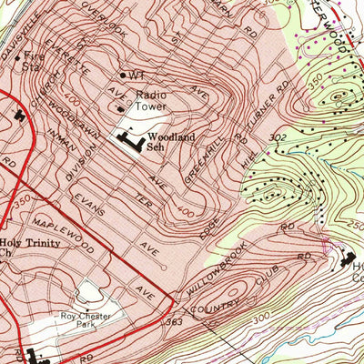 United States Geological Survey Hatboro, PA (1966, 24000-Scale) digital map