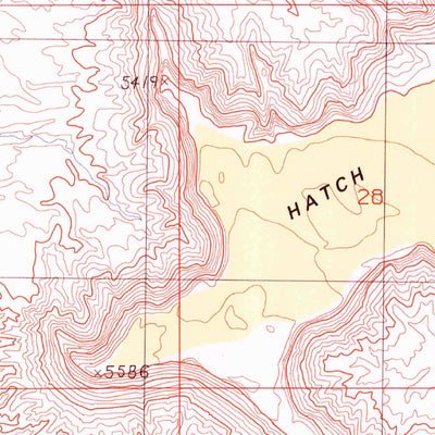 United States Geological Survey Hatch Mesa, UT (1991, 24000-Scale) digital map