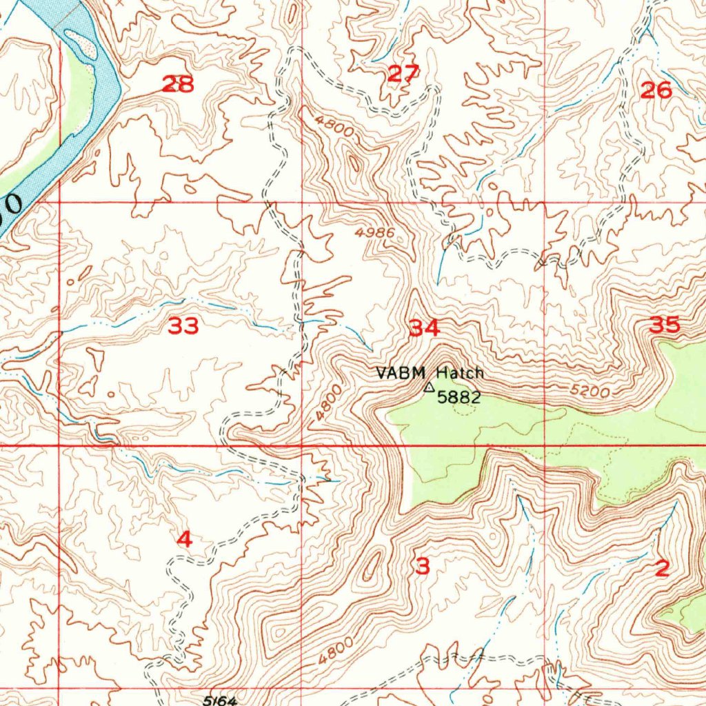 Hatching Map Hatch Point, UT (1954, 62500-Scale) Map by United States Geological ...