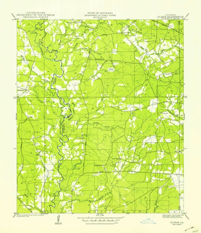 United States Geological Survey Hatchersville, LA (1941, 31680-Scale) digital map