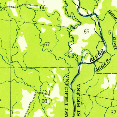 United States Geological Survey Hatchersville, LA (1941, 31680-Scale) digital map