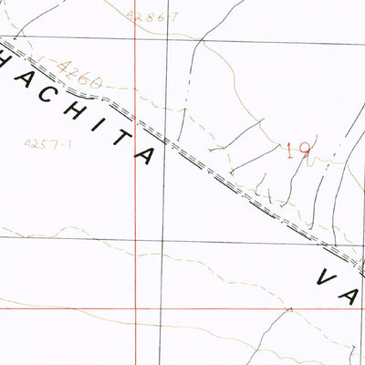 United States Geological Survey Hatchet Ranch, NM (1982, 24000-Scale) digital map