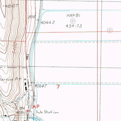 United States Geological Survey Hatfield, CA-OR (1985, 24000-Scale) digital map