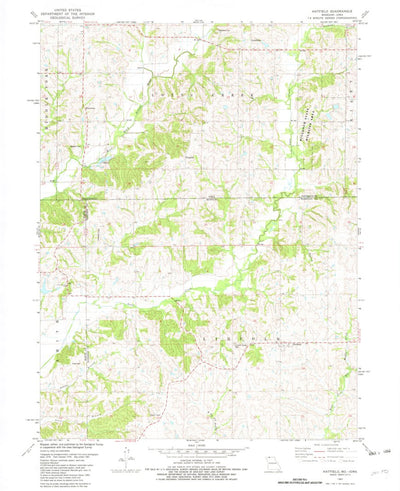 United States Geological Survey Hatfield, MO-IA (1981, 24000-Scale) digital map